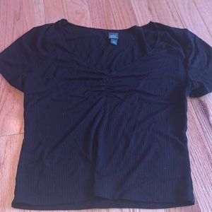 Black scrunch top from Target